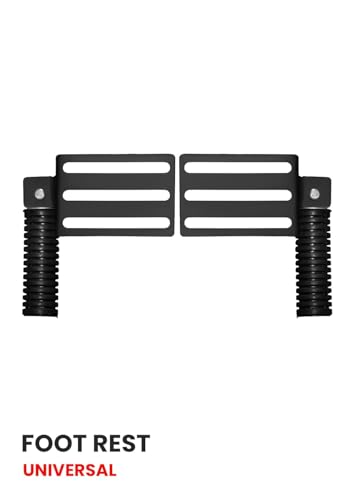 Image of Universal Adjustable Scooter Footrest - Both Side Mount Foot Pegs for Electric & Petrol Scooters | Heavy-Duty, Rust-Proof, Foldable Design | Black Finish for Stylish Ride Comfort