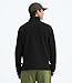The North Face Men's Textured Cap Rock 1/4 Zip Pullover | Quarter Zip Fleece Jacket with Set In Sleeves, Fold Over Collar & Embroidered Logo, TNF Black Heather, Large