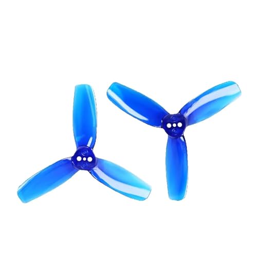 Hélices 3 pales 2828 bleues pour moteurs 1506 et mini drones Whoop 200mm