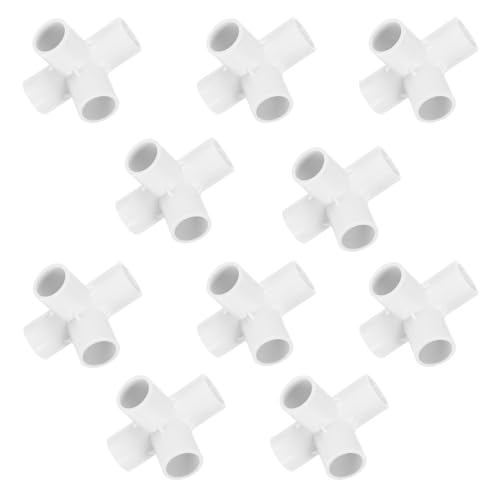 Adaptador de tubo de agua PVC 20mm Healeved junta de cuatro vías para redes de fontanería