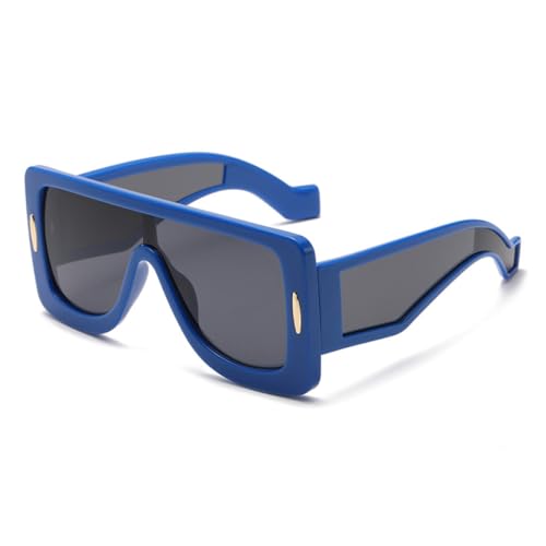 Lunettes connectées LVTFCO pour femmes grande monture bleu noir