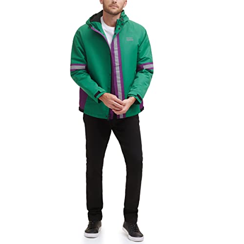 Image of DKNY mens Dkny Men's Taslan Performance Hoody With Reflective Detail