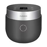 CUCKOO Non-Pressure Rice Cooker 8-Cup Uncooked / 16-Cup Cooked with Induction Heating Technology, Versatile Rice Maker with 12 Menu Options and Steam Plate, Voice Guide, Gray (CR-HA0810FG)