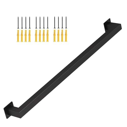 壁取り付け式階段手すり(金具付属)、滑り止め 欄干、30cm〜600cm対応 屋内/屋外用階段手すり(50cm)