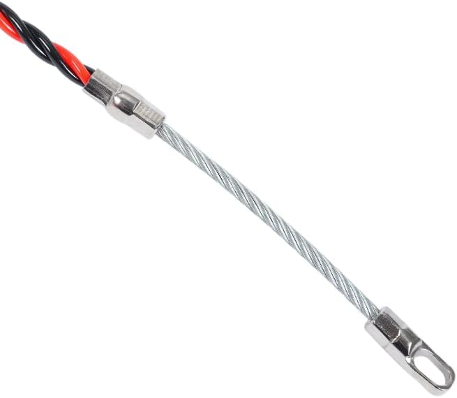 Fish Tape 5-50M Dia.6mm Nylon Electric Cable Push Pullers Tape Wire Cable Puller Fiberglass Electric Cable Wire Puller Electrical Tool(25M)