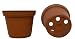 50 NEW 3 Inch Plastic Nursery Pots ~ Pots ARE 3 Inch Round At the Top and 2.25 Inch Deep. Color: Terracotta