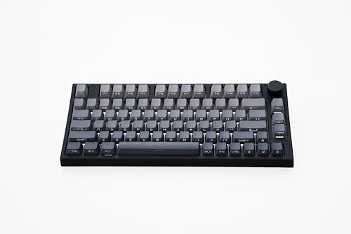 Image of NJ80-AP Wireless Mechanical Keyboard with Knob Bluetooth 5.0 /2.4G /Wired Connection 75% Hot Swappable Custom RGB Programmable Gaming Keyboard with PBT Keycap for Win Mac