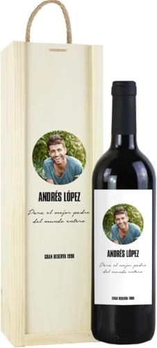 Genérico Botella de Vino Personalizada Caja Regalo Pareja Amigo Amiga Novio Novia San Valentín Cumpleaños (Tinto Rioja, 2 Botella + Caja Regalo) Genérico Botella de Vino Personalizada Caja Regalo Pareja Amigo Amiga Novio Novia San Valentín Cumpleaños (Tinto Rioja, 2 Botella + Caja Regalo)
