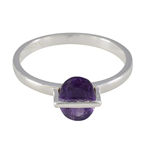 Bague améthyste originale argent 925 femme pour le quotidien