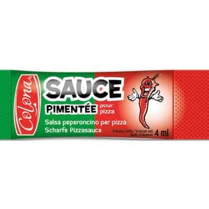 1000 DOSETTES SAUCE PIMENTEE POUR PIZZA COLONA 4 mL CHACUNE (1000x4mL) - YAMIZ DISTRIBUTION | Doses individuelles de sauce pimentée - pizzeria, kebab, snack, food truck, restauration rapide et vente à emporter