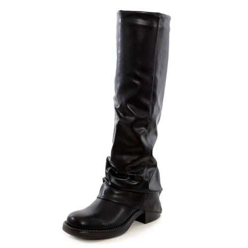 Bottes femmes guêtre casual pour l'hiver à talon bas GA037