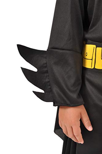 Batman Dark Knight disfraz niño original DC Comics (Talla 8-10 años) con músculos acolchados