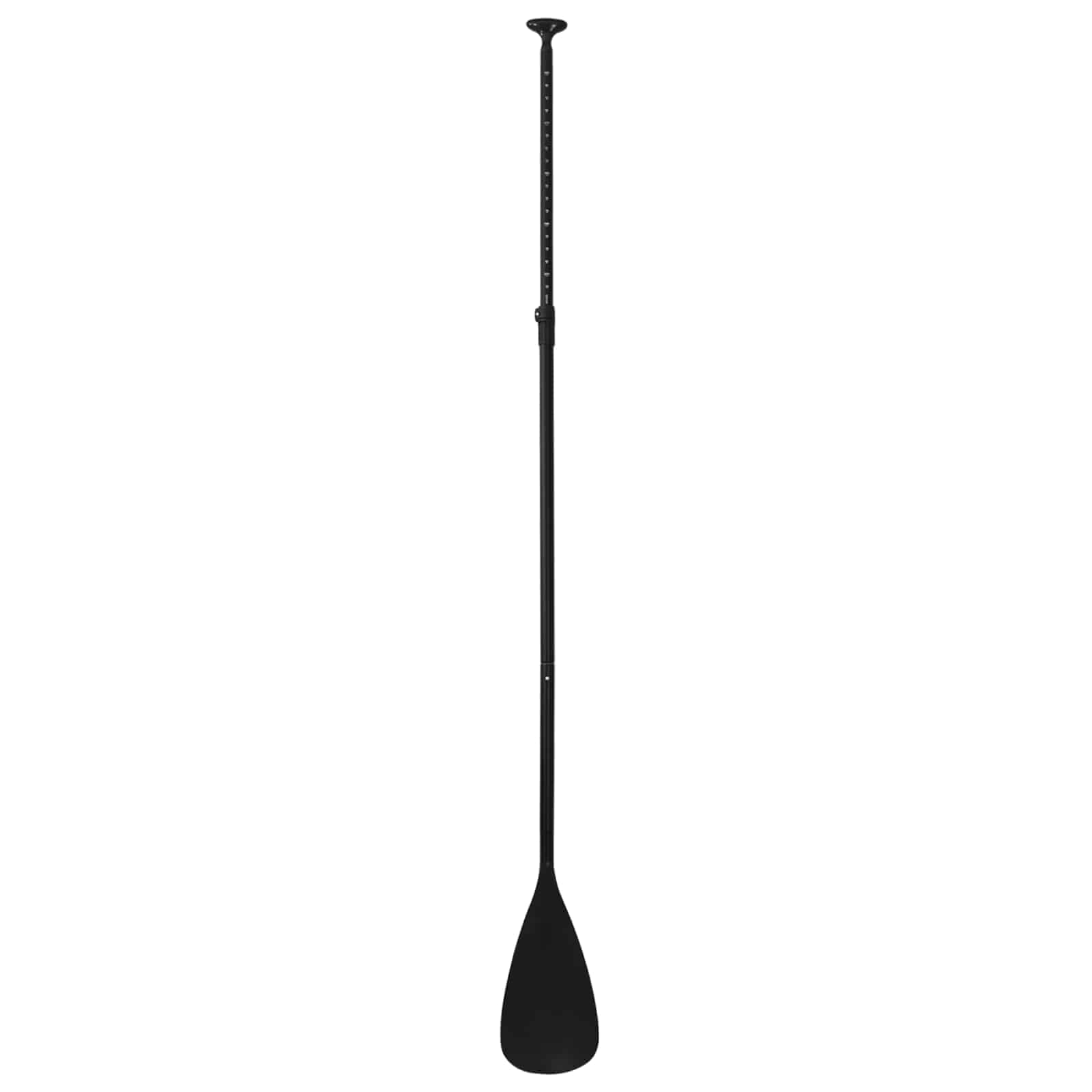 vidaXL 2 in 1 Kajak & SUP Paddle 203 x 19,5 cm Schwarz, Verstellbares Paddel, SUP, Wassersport, Outdoor, Flussgerät, Aluminium, Schwarz