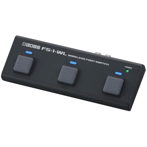 BOSS FS-1-WL Compact Wireless Footswitch | Control Digital Music Score Apps, YouTube Videos, DAWs, Instruments and More via Bluetooth | MIDI | Connect External Footswitches and an Expression Pedal