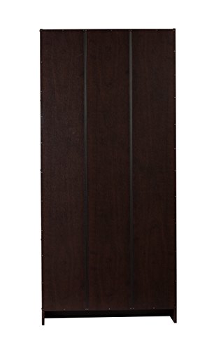 Image of DeckUp Meritus-L 4-Shelf Engineered Wood Book Shelf and Display Unit (Dark Wenge, Matte Finish)
