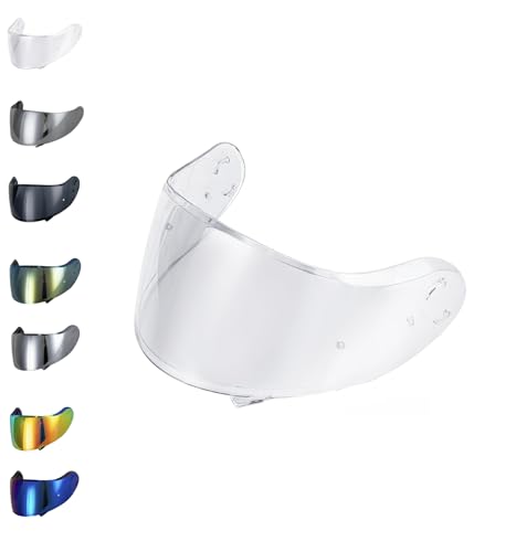 EvoParts (CNS-3 Visiera per casco Shoei Neotec 2 (no Neotec 1 e Neotec 3) pinlock ready (Trasparente)