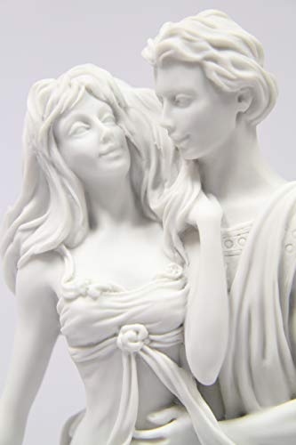 Estatua pareja romántica Art Deco 15.5 pulg miniatura 3