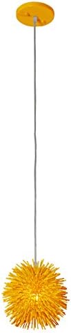 Varaluz Urchin 1-Light Mini Pendant - Un-Mellow Yellow Finish