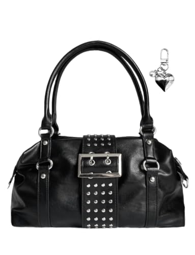 Image of Studded Purses Y2k Shoulder Bag Leather Punk Purse Grunge 2000s Handbag