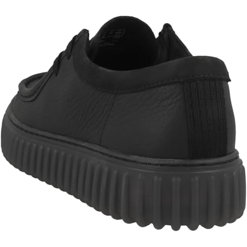 Clarks Para Hombre. 26181385 Zapatos De Piel Torhill Lo Negro (44), Plano, Cordones, Casual - 6