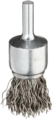Image of Weiler 10008 3 /4 inch Crimped Wire End Brush, .020 inch Steel Fill, Made in The USA (Pack of 10)
