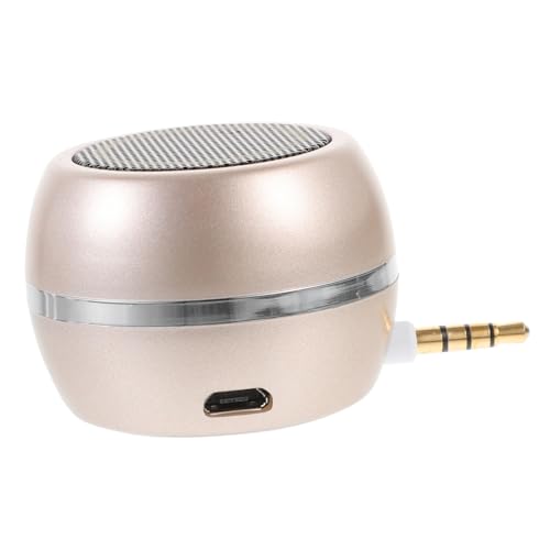 Veemoon Mini Enceinte Bureau avec Entrée Jack Haut-Parleur Portable Compact USB Rechargeable Basses pour Pc Et Téléphone