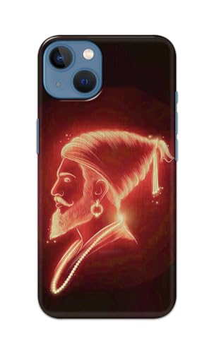 Image of PRINTFIDAA Printed Hard Back Cover Case for Apple iPhone 13 Back Cover (Chatrapati Shivaji Maharaj) -112