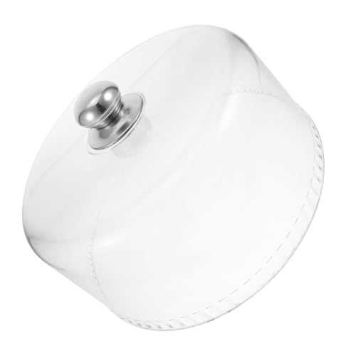 Cabilock Clear Plastic Cake Dome Cover Reusable Food Stand Lid for Cakes Pastries Fruits Versatile Dessert Cloche for Elegant Food Presentation