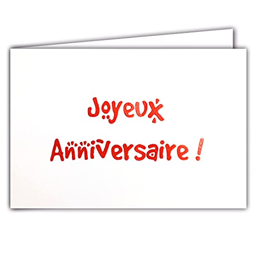 Carte Anniversaire 65 Ans Avec Enveloppe - Modèle N°688, Neuf Sous Blister, Fabrication Française