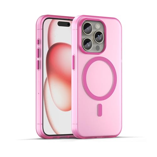 Coque iPhone 12 Pro Max de luxe en TPU rose mat translucide
