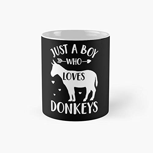 Just a Boy Who Loves Donkeys T-Shirt Farmer Donkey Lover - Funny Gift for Best Friends, Lover