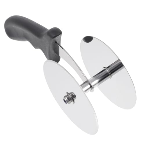 Cabilock Taglia Pizza Con Doppio Rotolo in Acciaio e Manico Ergonomico Utensile Da Cucina Lavabile in Lavastoviglie Per Pizza Noodles e Formaggi Utensile Per Tagliare