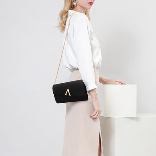 Image of YYW Evening Clutch Purse Faux Suede Handbags Small Wedding Purses for Women Elegant Ladies Formal Crossbody Shoulder Bag