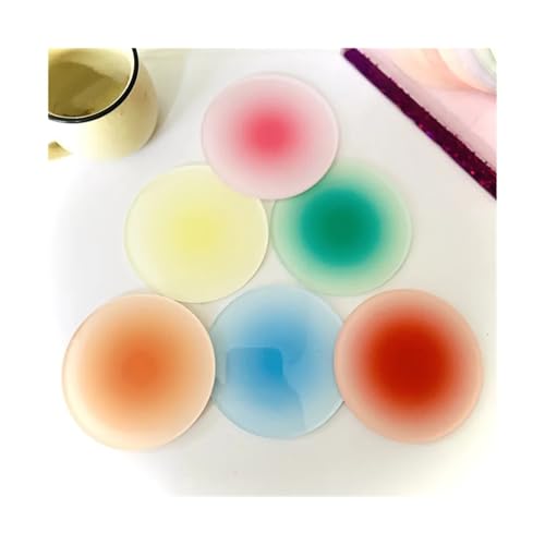 Sous-verres en acrylique dégradé pour la décoration de table à manger - 4