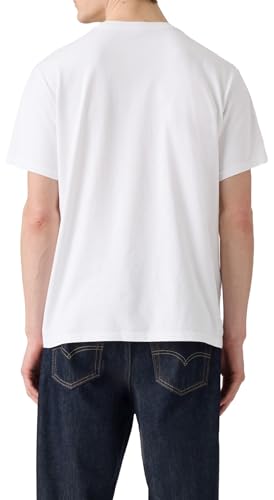 Ss Relaxed Fit Tee Distressed Serif 3 Wh – Ansicht 2