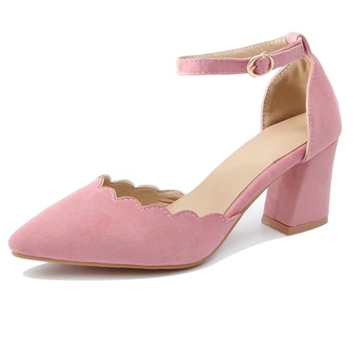Sandales femme bloc hauts talons Bviennic nu-pieds unis taille 33-46