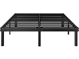 RLDVAY King-Bed-Frame, 12 Inch Metal-Bed-Frame-King, Heavy Duty Platform King Size Bed Frame No Box Spring Needed, Easy Assembly, Noise Free, Black