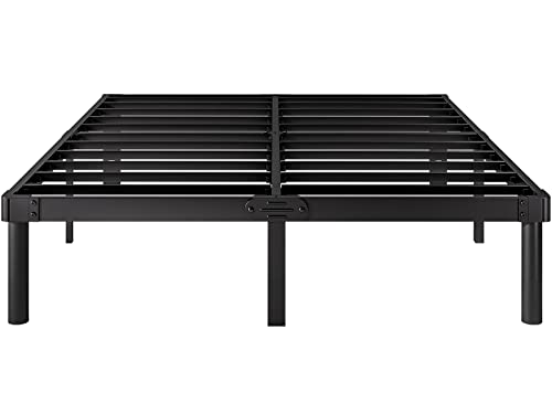 RLDVAY King-Bed-Frame, 12 Inch Metal-Bed-Frame-King, Heavy Duty Platform King Size Bed Frame No Box Spring Needed, Easy Assembly, Noise Free, Black