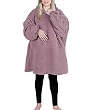 Fashion by Mirabeau Oversized Blanket Pullover (Pink Darling Dot)