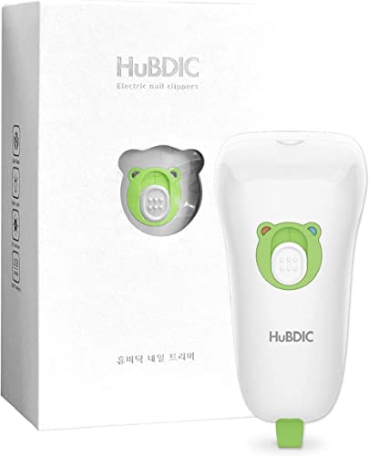 Image of HubiBaby Baby Nail Trimmer Electric, Nail File Baby Nail Clippers, Safe 2 Speed Trimmer with Skin Guard, Rechargeable and Portable, Safe for Newborn, Infant, Toddler, and Adults (White)
