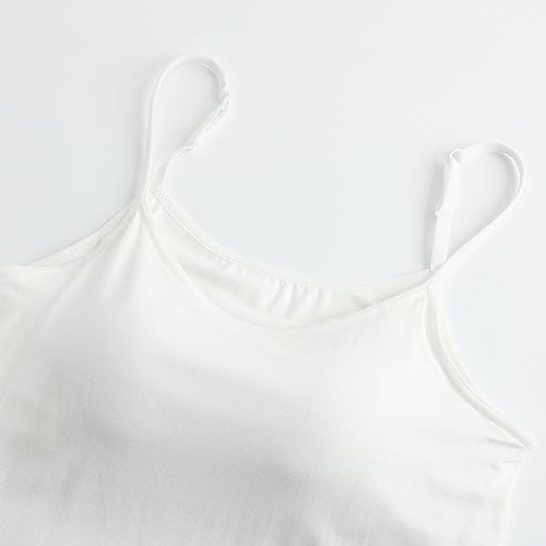 Image of Womens Modal Built-in Bra Padded Camisole Yoga Tanks Tops