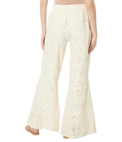 Free People Women's Emma Embroidered Pant, Tea2