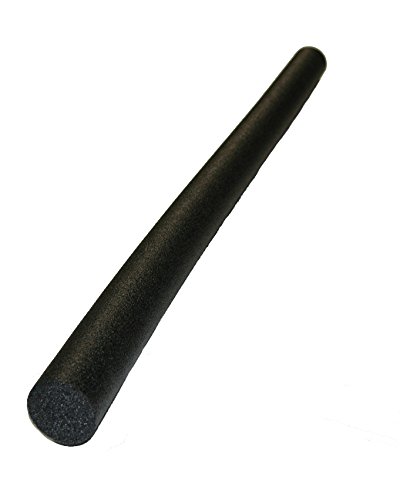 Workoutz 60x3 Inch Solid Pool Noodle (1 Qty) Commercial Quality Aquatic Float Made in USA (Black Noodle)