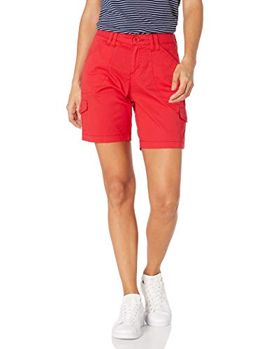 Lee Women s Flex-to-Go Cargo Bermuda Short, Red, 18 Petite