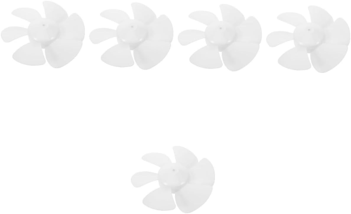 jojofuny 5pcs Replacement Fan for Household Standing and Table Fans Lightweight Six- Design for Low Noise Easy Installation and Cleaning Fits