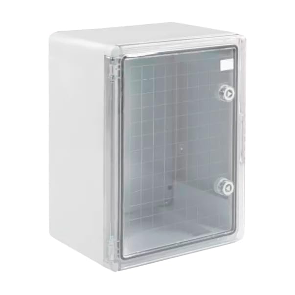 Ralertreik Armario de Distribución para Pared con Placa de Montaje Galvanizada, Caja Industrial de Control Vacía de Plástico ABS con Puerta Protección IP65 (30x40x17   Gris   Transparente)