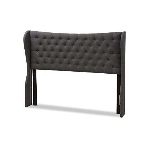 Baxton Studio Caitlin Winged Headboard, Queen