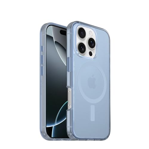 Image of OtterBox iPhone 16 Pro Symmetry Series Clear Case - Blue Bliss - Ultra-Thin, Sleek iPhone Case, Colorful Opaque iPhone Case