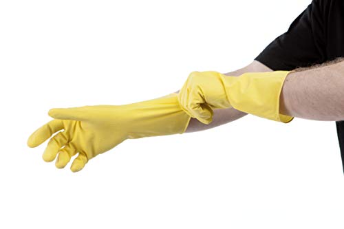 Mutexil 7771529-m Gant de Ménage, Jaune, Taille M, Set de 12 Pièces Cover