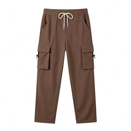 Pantalon de jogging long homme cargo en coton ample avec poches
